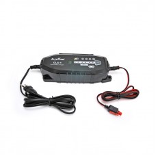 Smart switching battery charger for lead and lithium batteries 6-12V - 3.8A