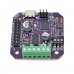 Stepper motor control board with DRV8825 and ATmega32U4 microcontroller