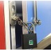 Padlock with fingerprint reader