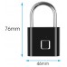 Padlock with fingerprint reader